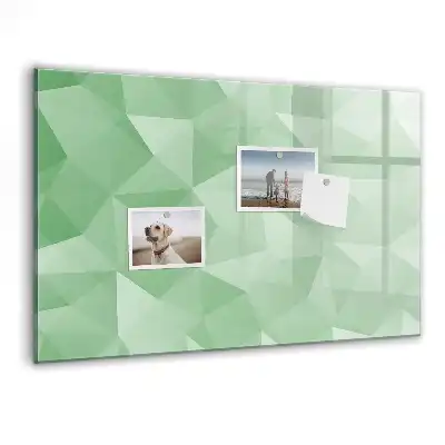Tableau magnétique pour écriture avec composition de triangles