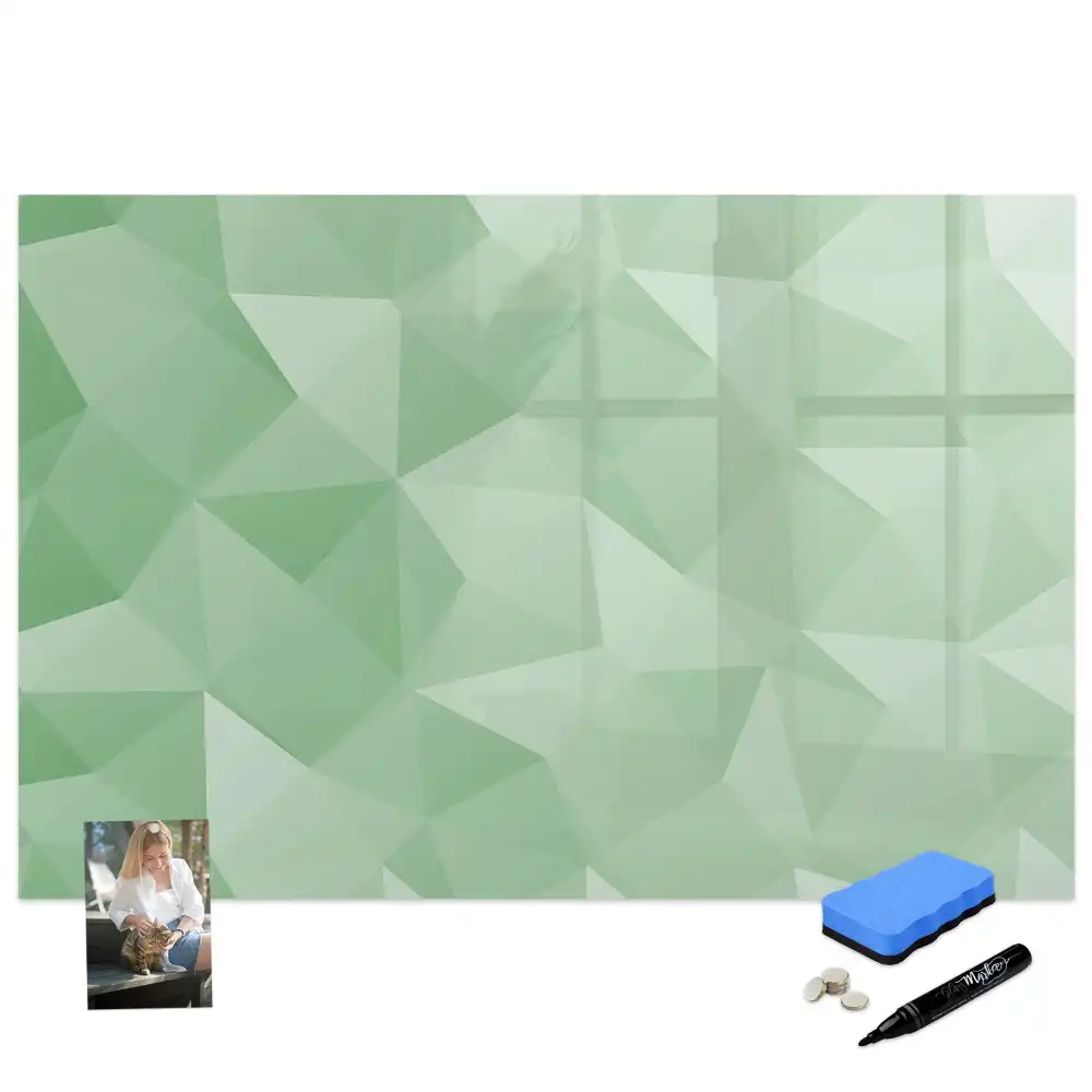 Tableau magnétique pour écriture avec composition de triangles