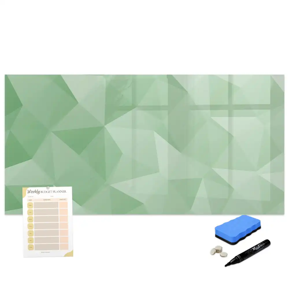 Tableau magnétique pour écriture avec composition de triangles