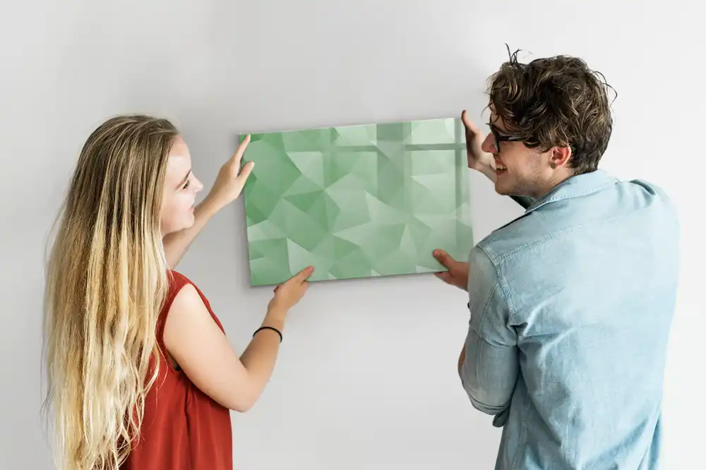 Tableau magnétique pour écriture avec composition de triangles