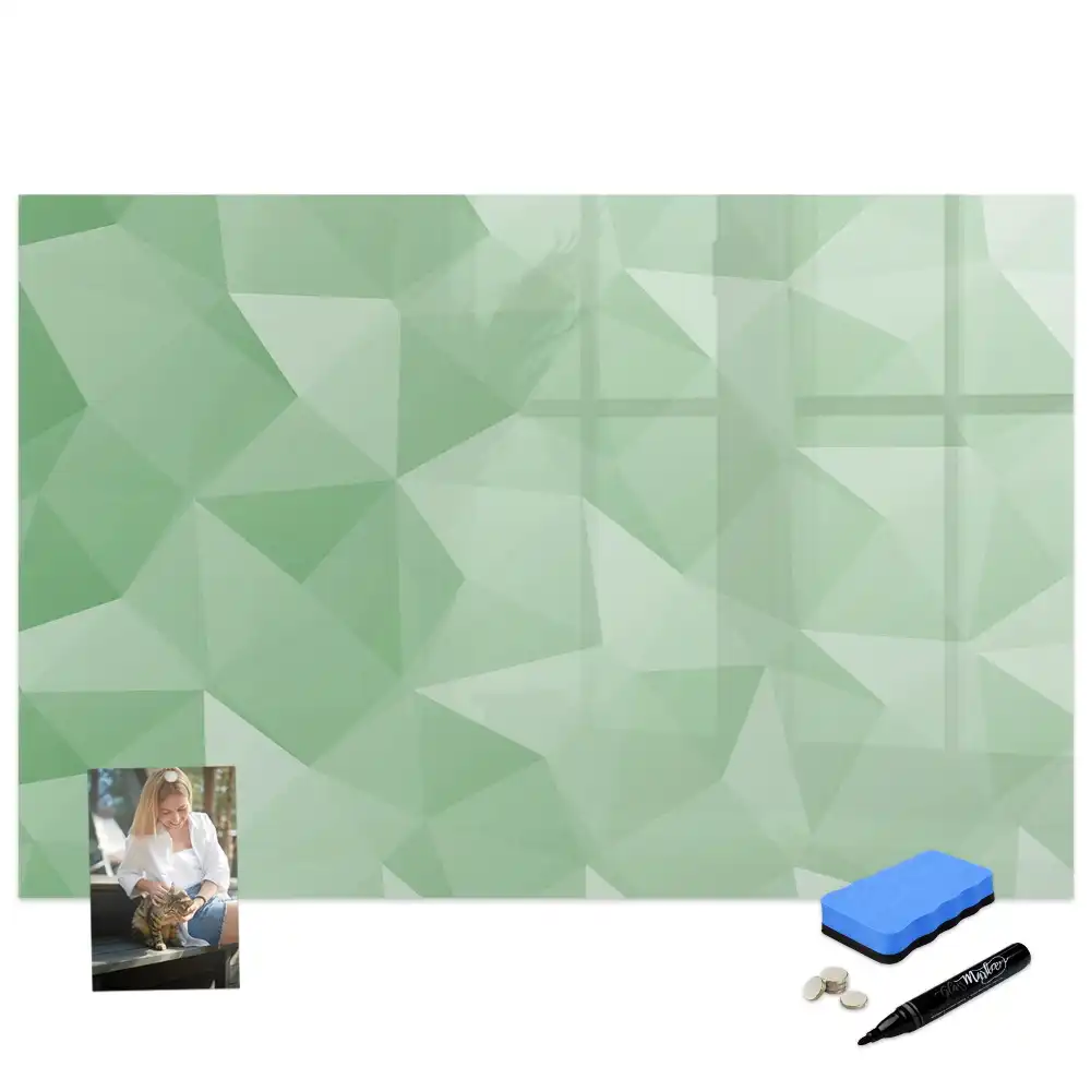 Tableau magnétique pour écriture avec composition de triangles