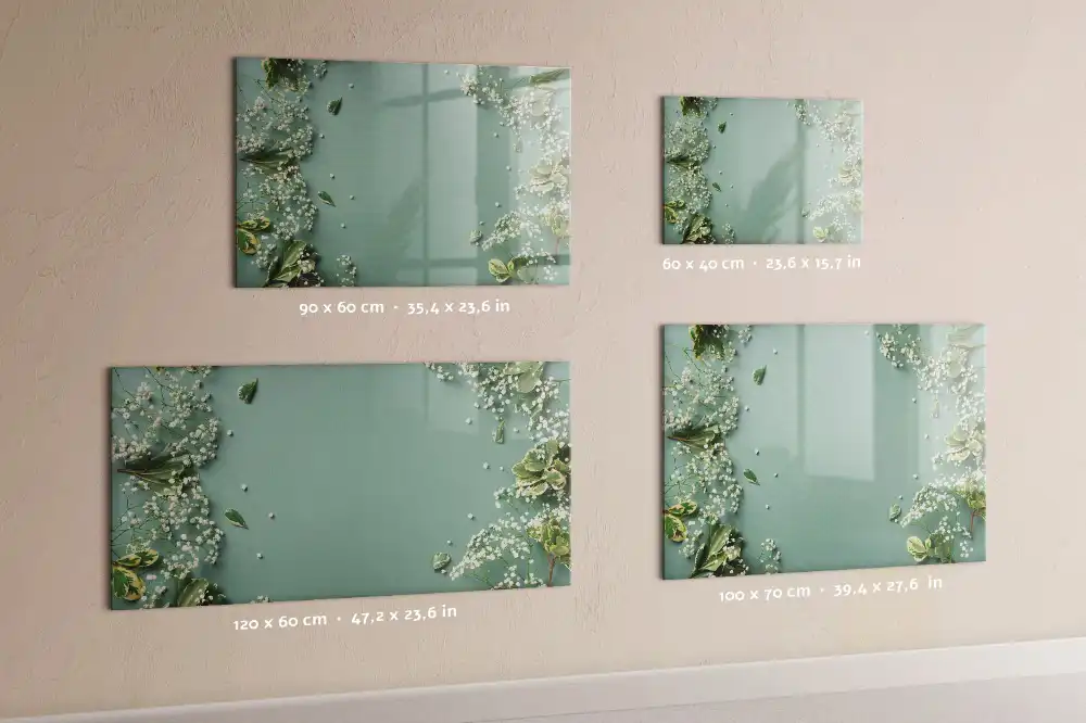 Tableau magnétique à dessiner motif fleurs subtiles et délicates