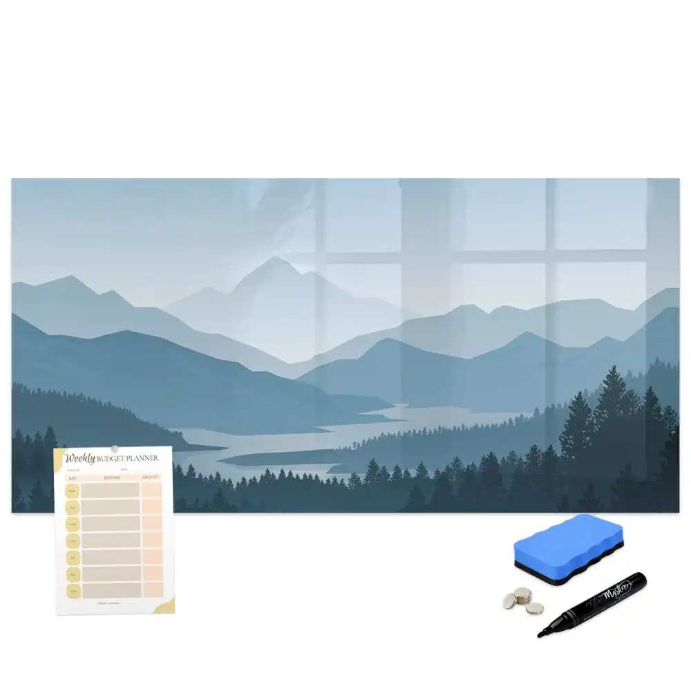 Tableau magnétique à dessiner paysage de montagne