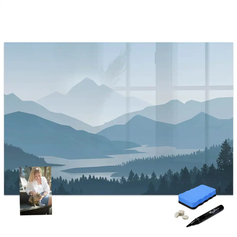 Tableau magnétique à dessiner paysage de montagne