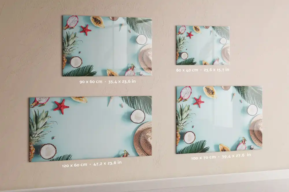 Tableau magnétique pour écriture motif composition florale estivale