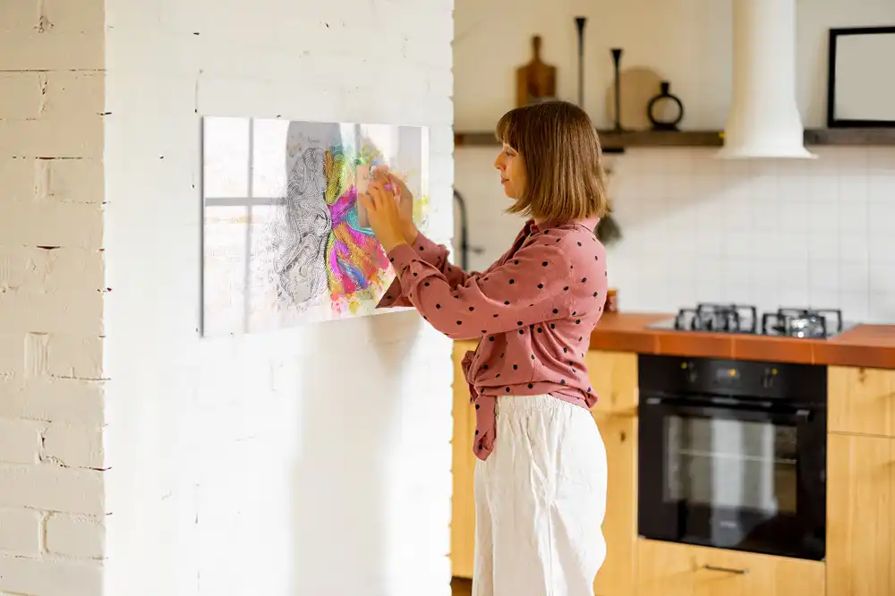 Tableau magnétique éducatif illustrant le cerveau en termes abstraits