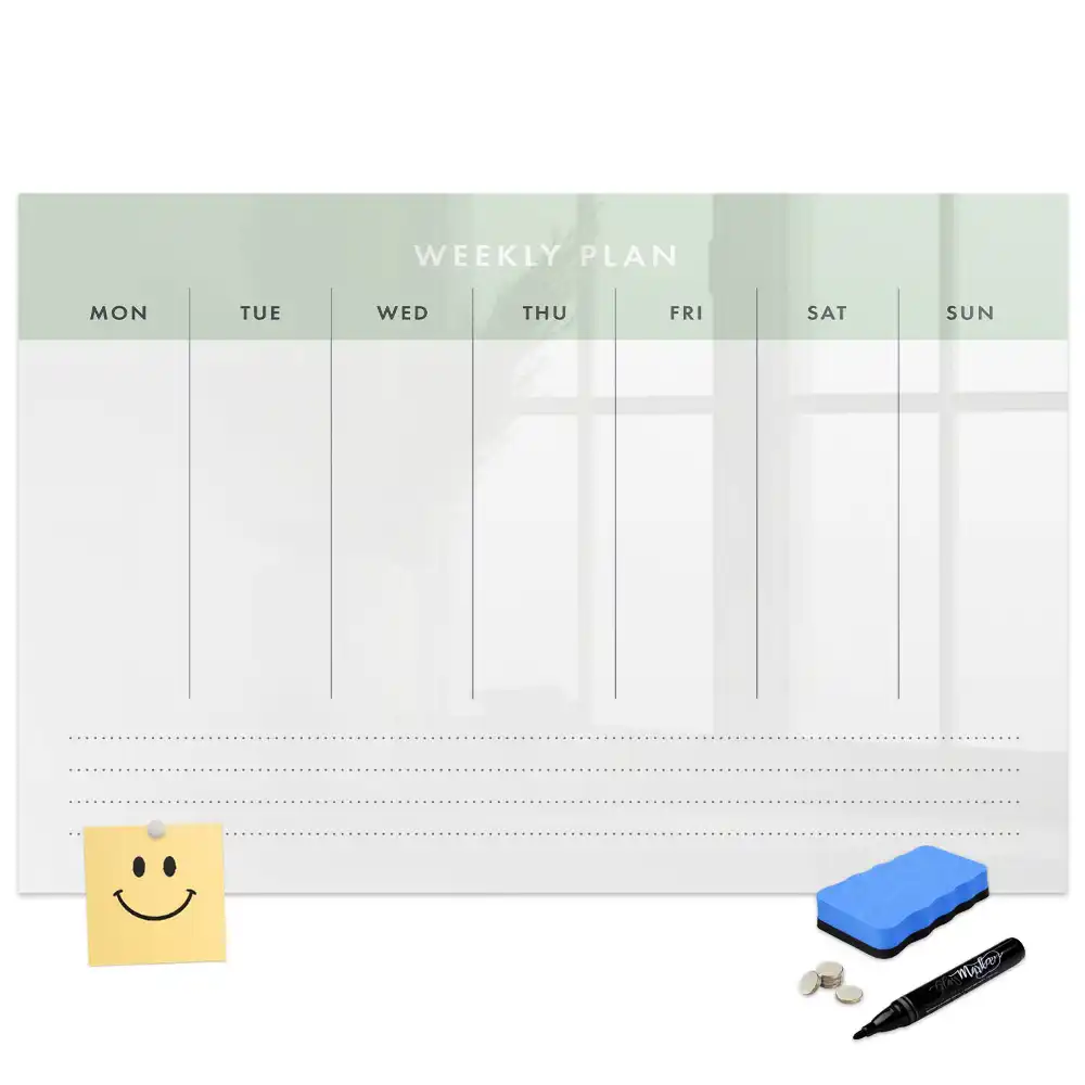 Tableau magnétique hebdomadaire pour organisation