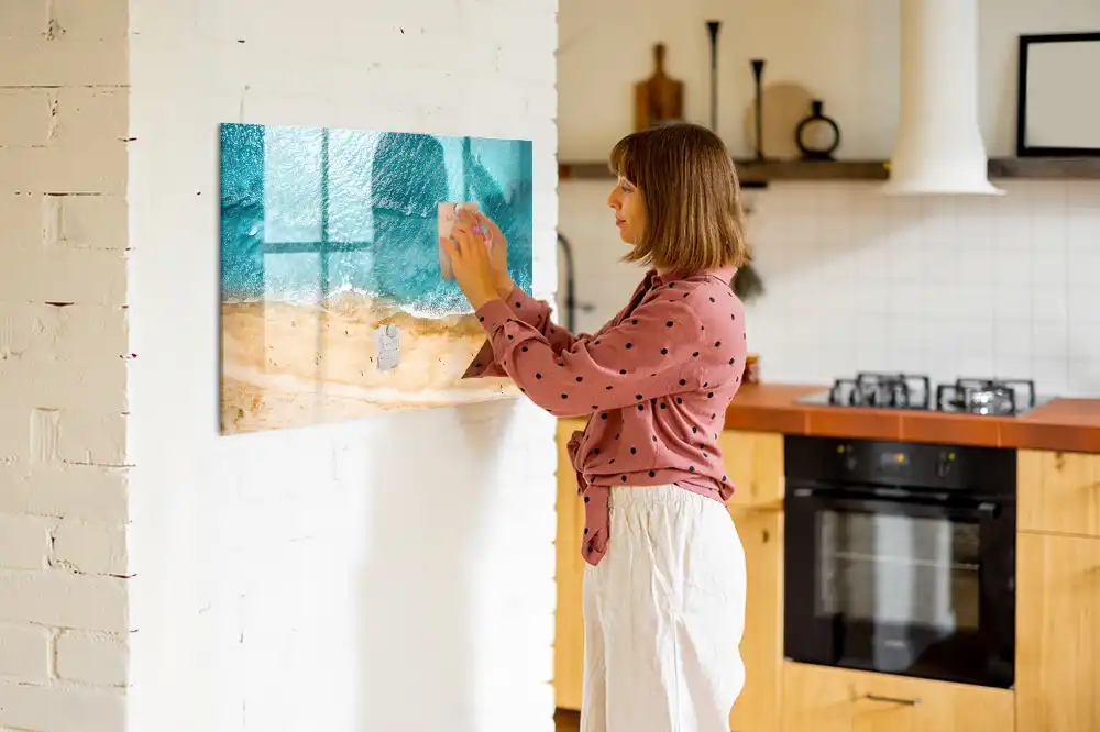 Tableau blanc magnétique effaçable à sec