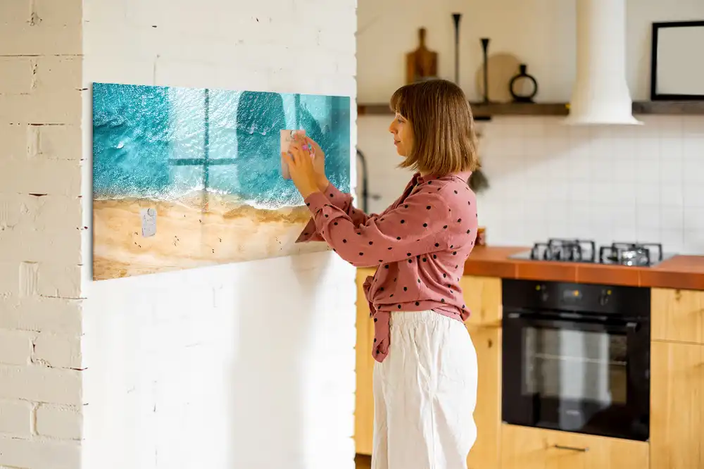 Tableau blanc magnétique effaçable à sec