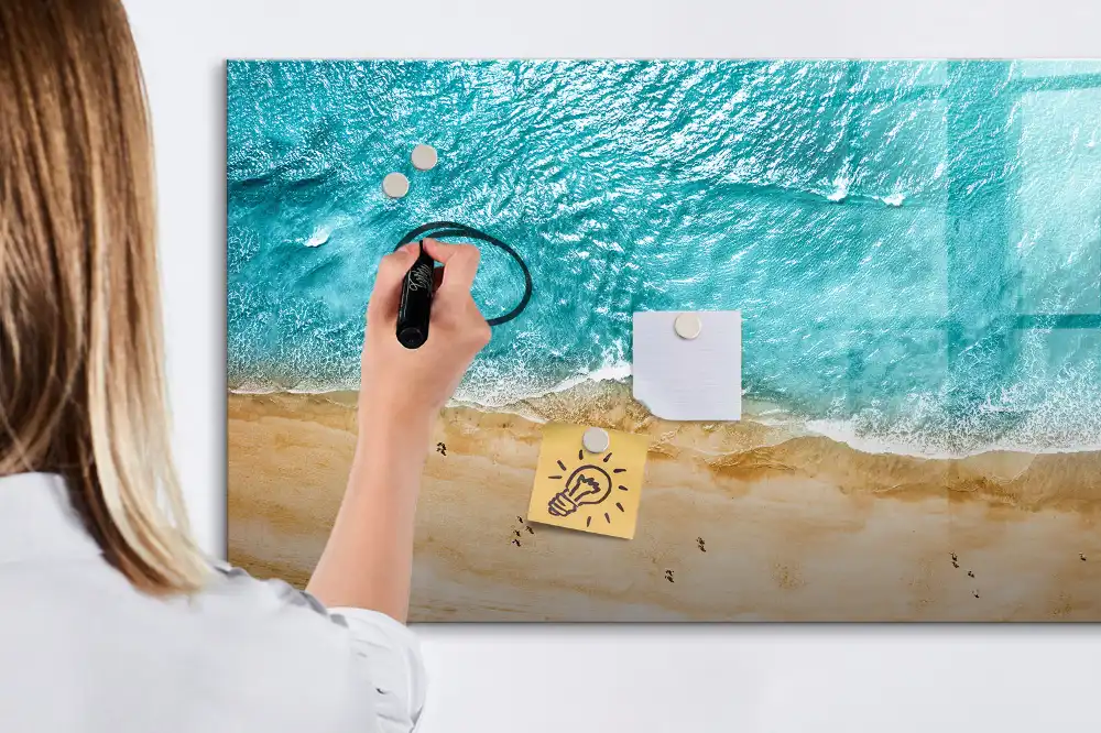 Tableau blanc magnétique effaçable à sec