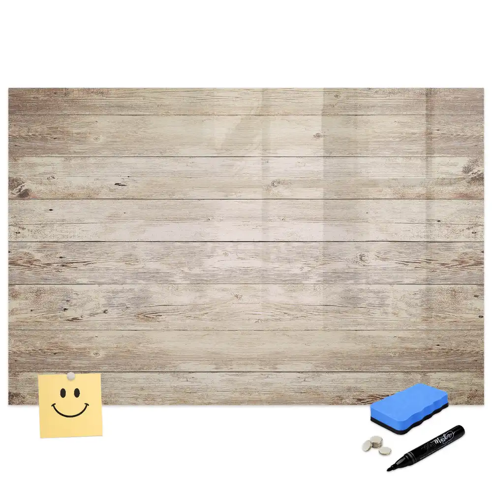 Tableau magnétique avec cadre en bois pour écriture