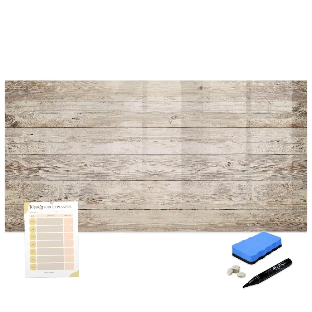 Tableau magnétique avec cadre en bois pour écriture