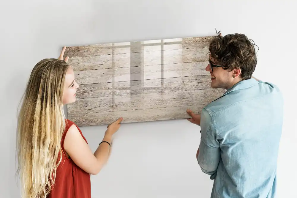 Tableau magnétique avec cadre en bois pour écriture