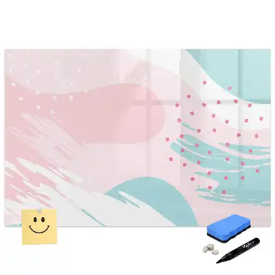 Tableau blanc magnétique effaçable à sec pour peinture au pastel