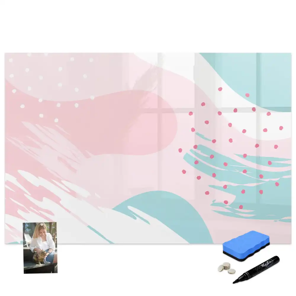 Tableau blanc magnétique effaçable à sec pour peinture au pastel