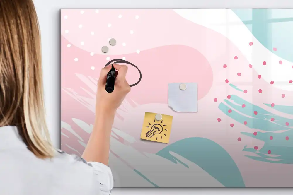 Tableau blanc magnétique effaçable à sec pour peinture au pastel