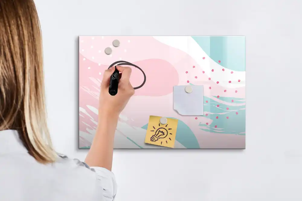 Tableau blanc magnétique effaçable à sec pour peinture au pastel
