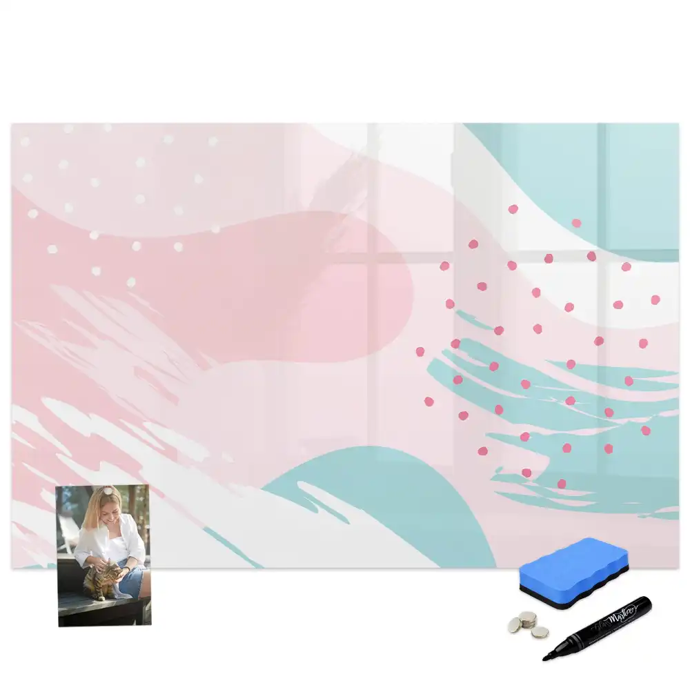 Tableau blanc magnétique effaçable à sec pour peinture au pastel