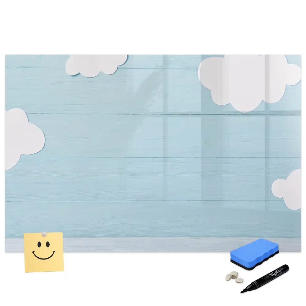Tableau magnétique deux en un pour enfants avec surface noire