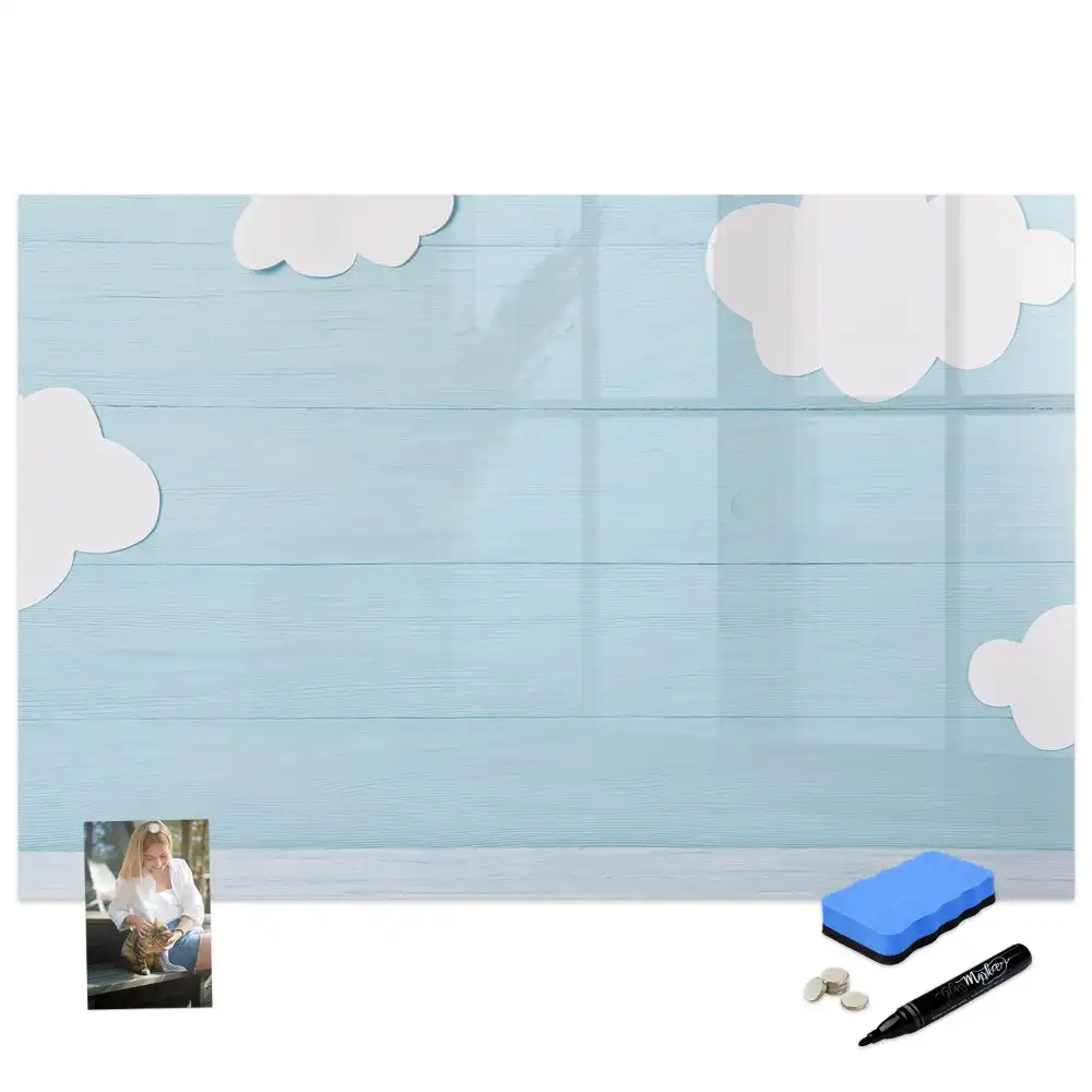 Tableau magnétique deux en un pour enfants avec surface noire