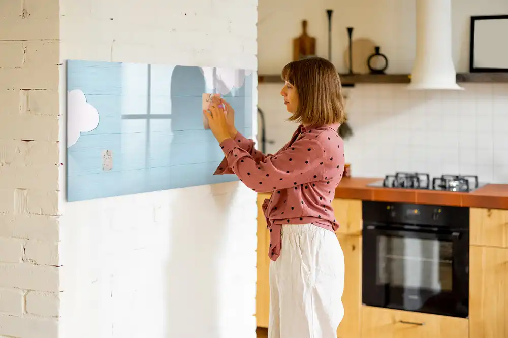 Tableau magnétique deux en un pour enfants avec surface noire