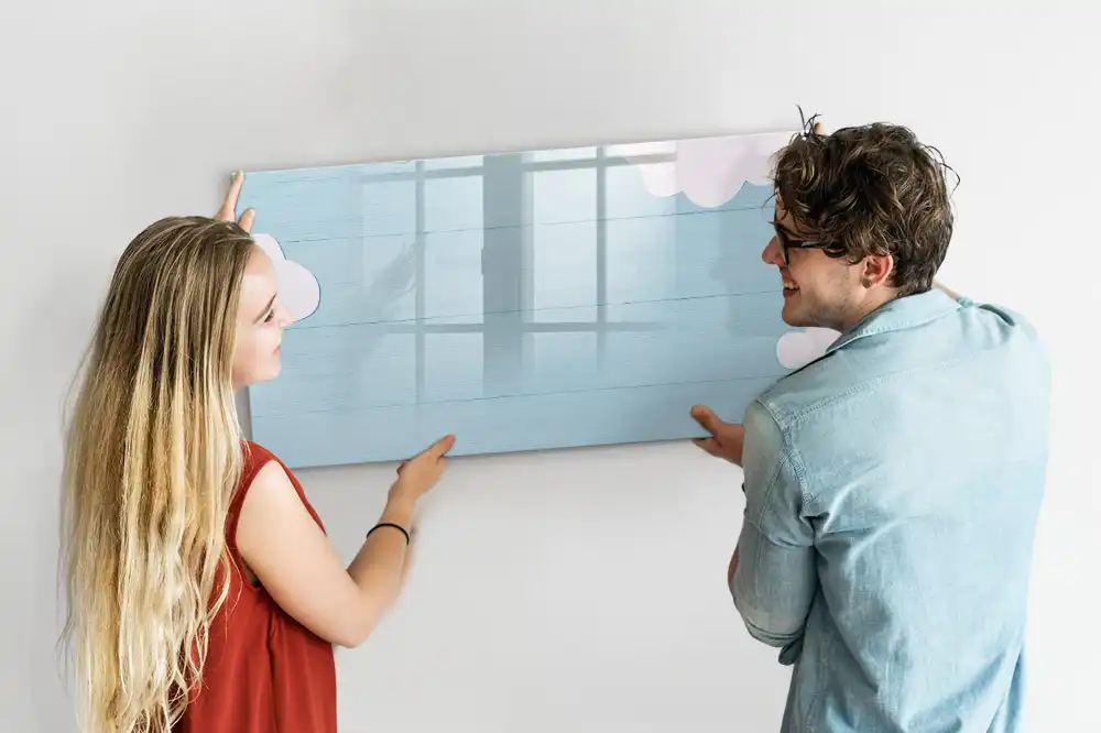 Tableau magnétique deux en un pour enfants avec surface noire