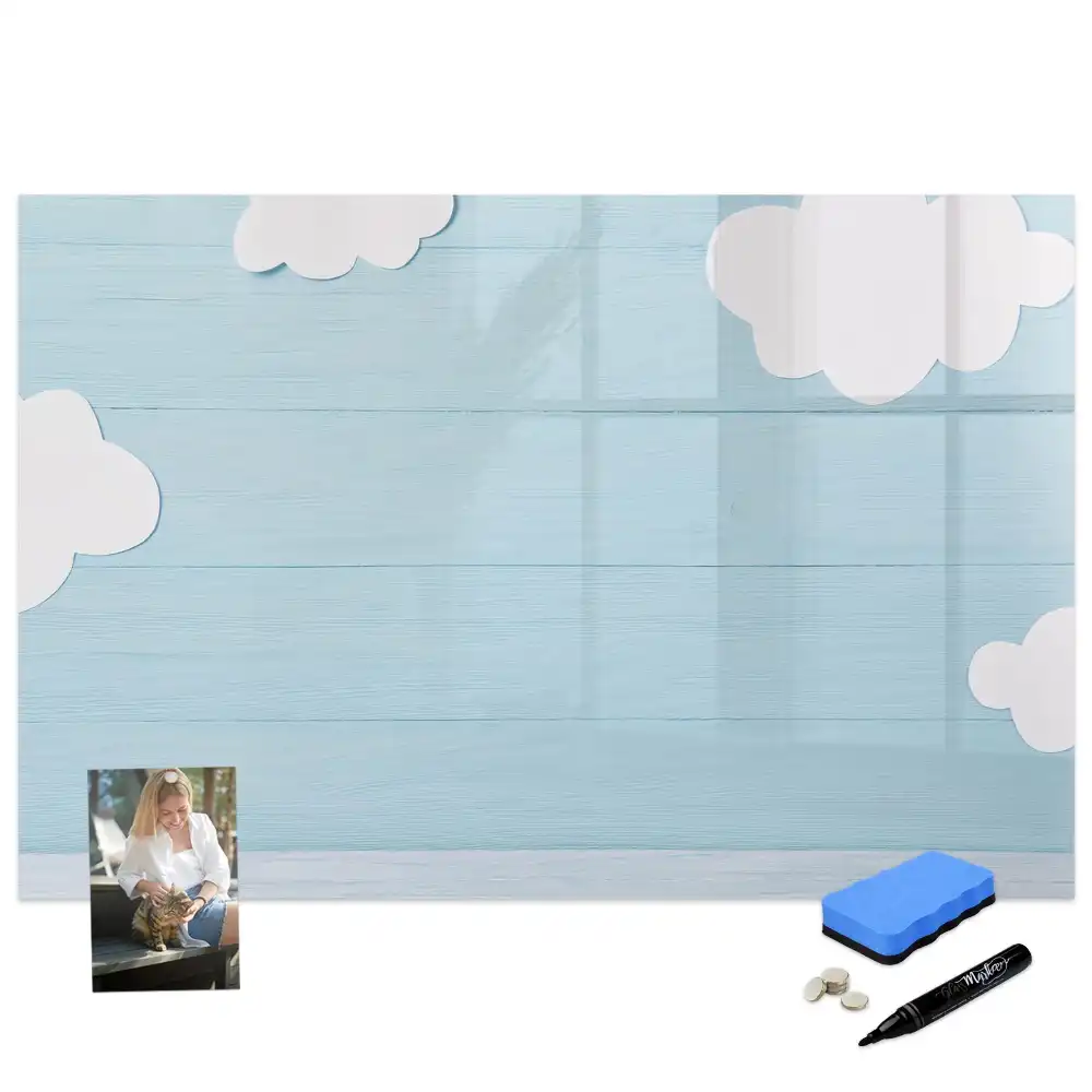 Tableau magnétique deux en un pour enfants avec surface noire