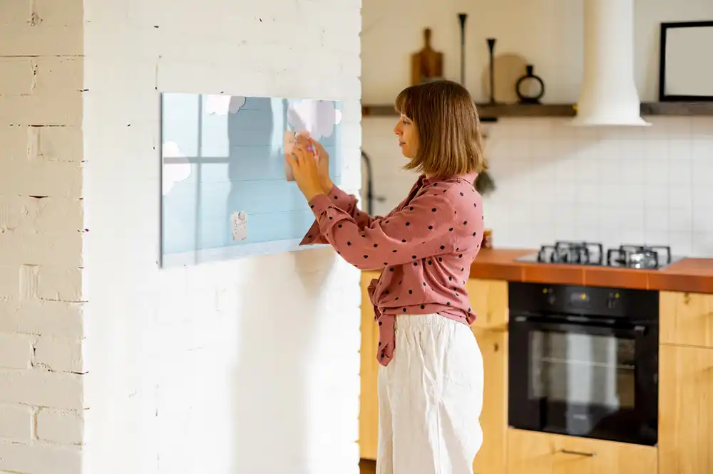 Tableau magnétique deux en un pour enfants avec surface noire