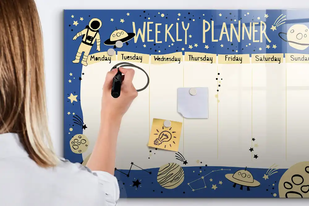 Tableau magnétique pour écriture organisateur d'espace stellaire