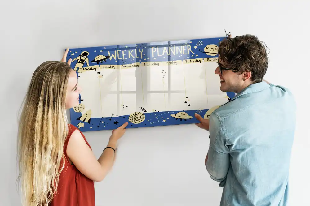 Tableau magnétique pour écriture organisateur d'espace stellaire