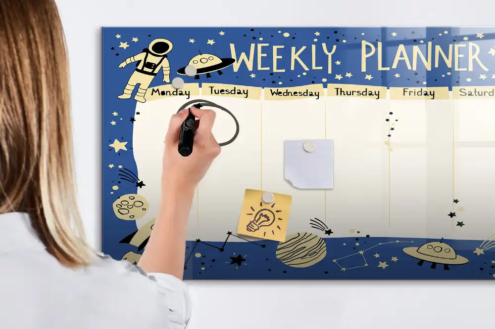 Tableau magnétique pour écriture organisateur d'espace stellaire