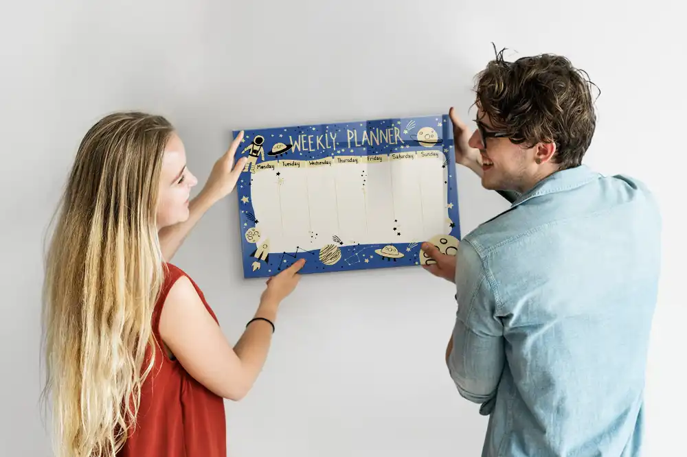 Tableau magnétique pour écriture organisateur d'espace stellaire