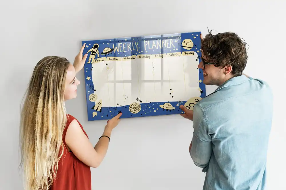Tableau magnétique pour écriture organisateur d'espace stellaire