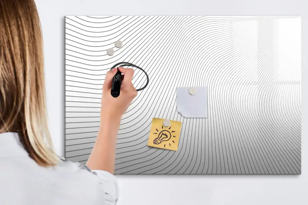 Tableau magnétique à dessiner motifs abstraits