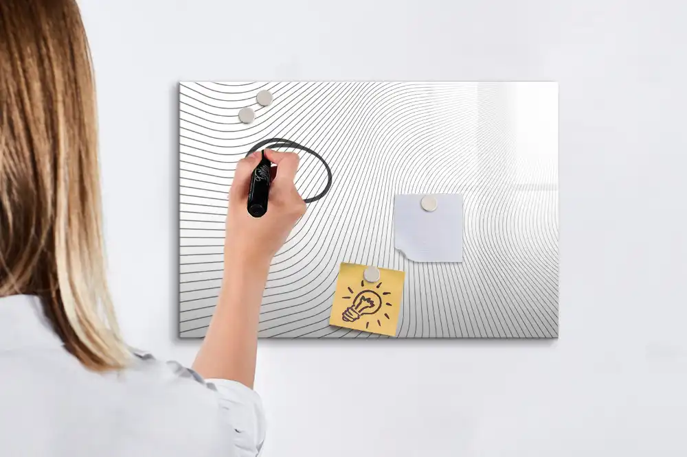 Tableau magnétique à dessiner motifs abstraits