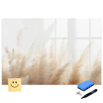 Tableau magnétique pour écriture motif abstrait céréales d'automne