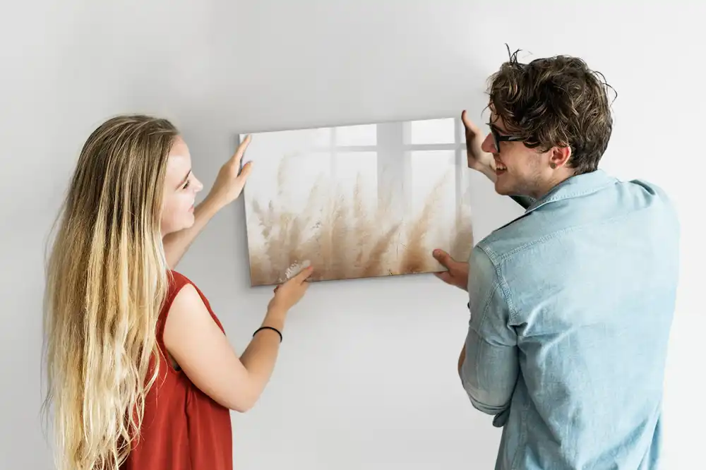Tableau magnétique pour écriture motif abstrait céréales d'automne