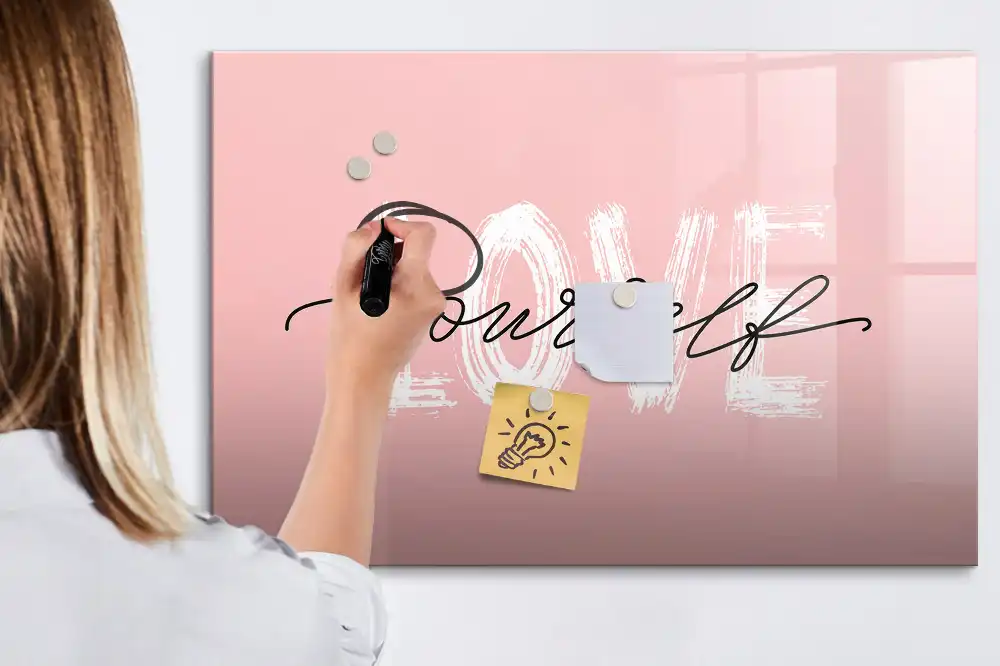 Tableau magnétique pour écriture Prenez soin de vous
