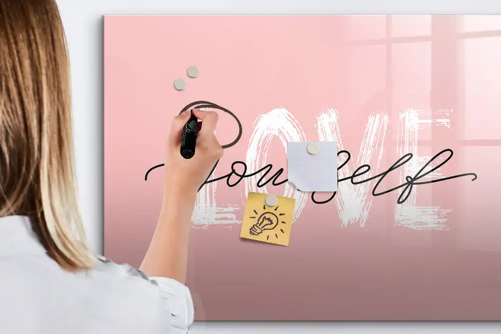 Tableau magnétique pour écriture Prenez soin de vous
