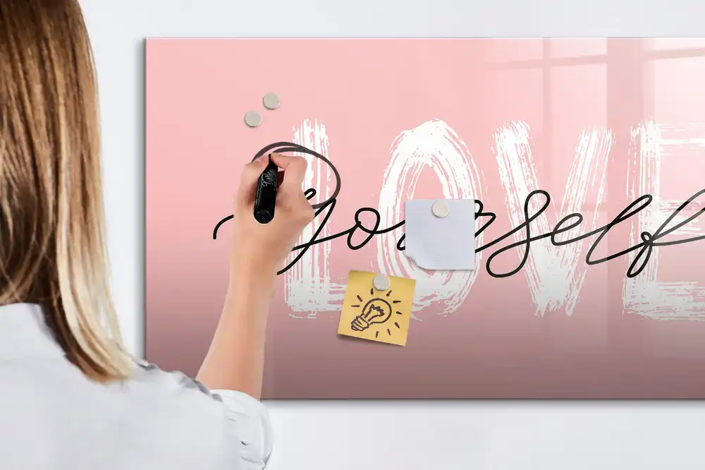 Tableau magnétique pour écriture Prenez soin de vous