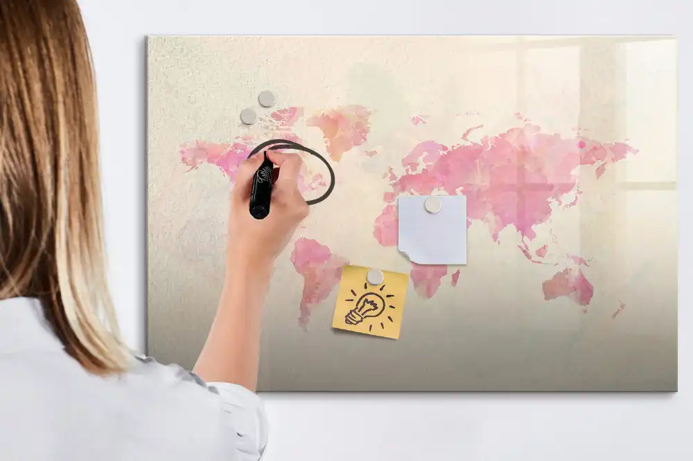 Tableau magnétique pour écriture vision artistique du monde