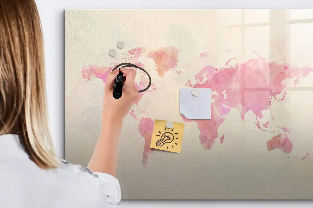 Tableau magnétique pour écriture vision artistique du monde