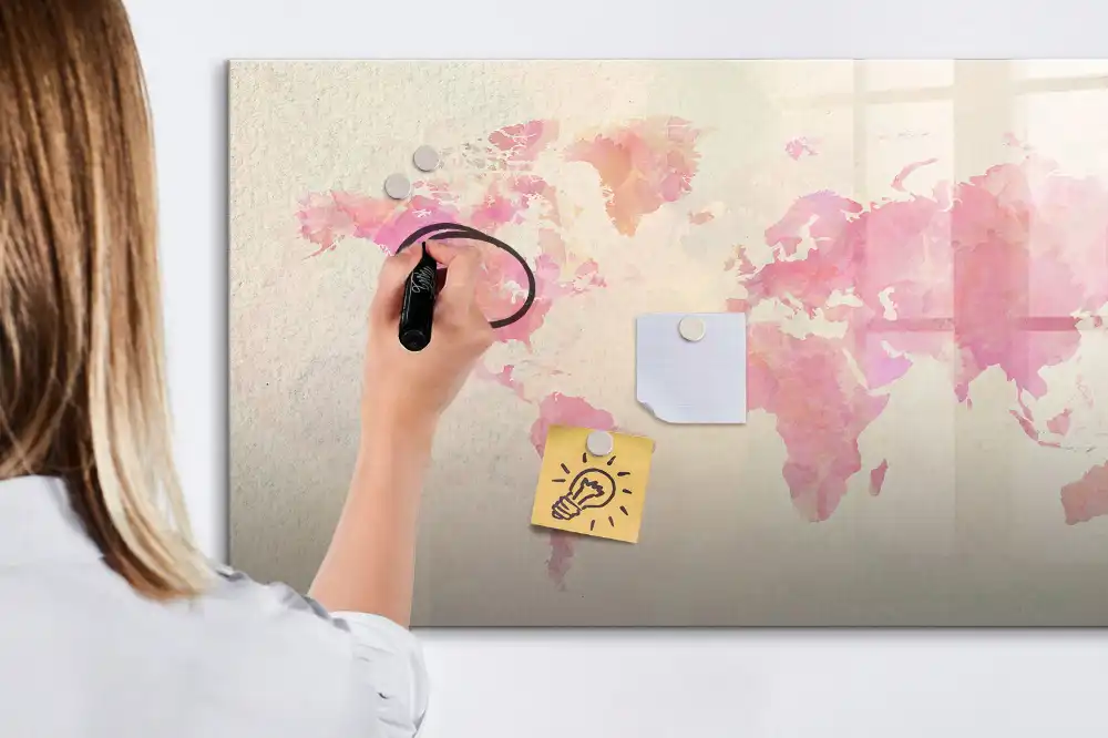 Tableau magnétique pour écriture vision artistique du monde