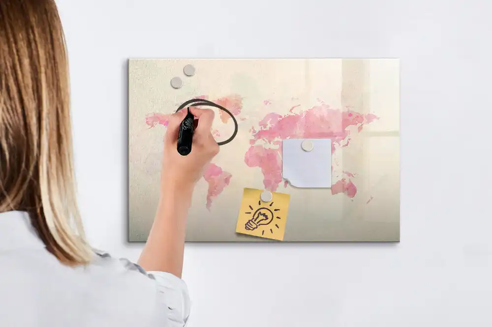 Tableau magnétique pour écriture vision artistique du monde