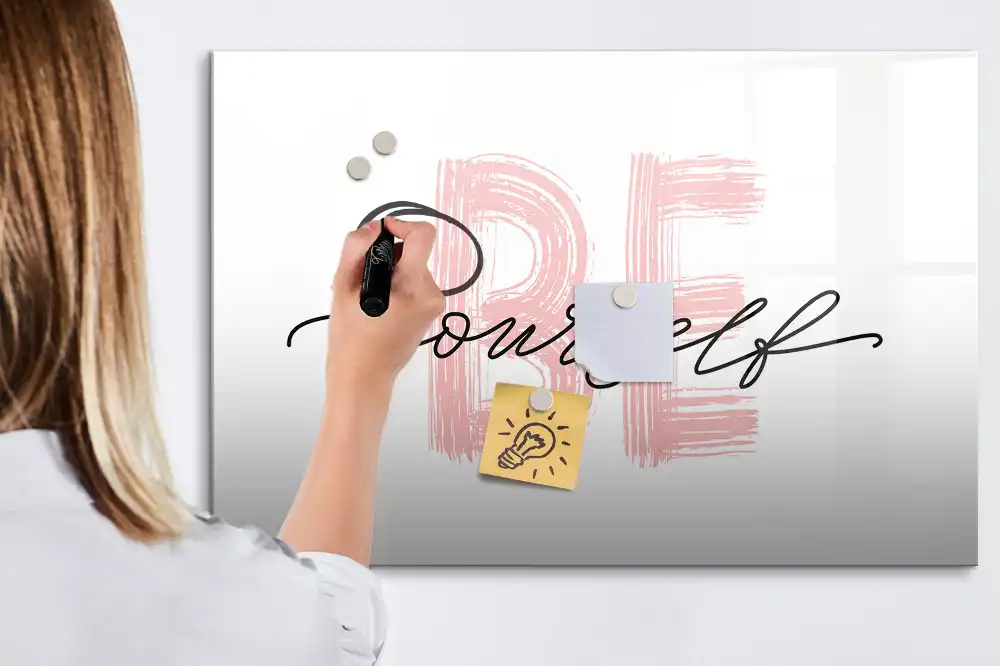 Tableau magnétique à dessiner vivre en harmonie avec soi-même