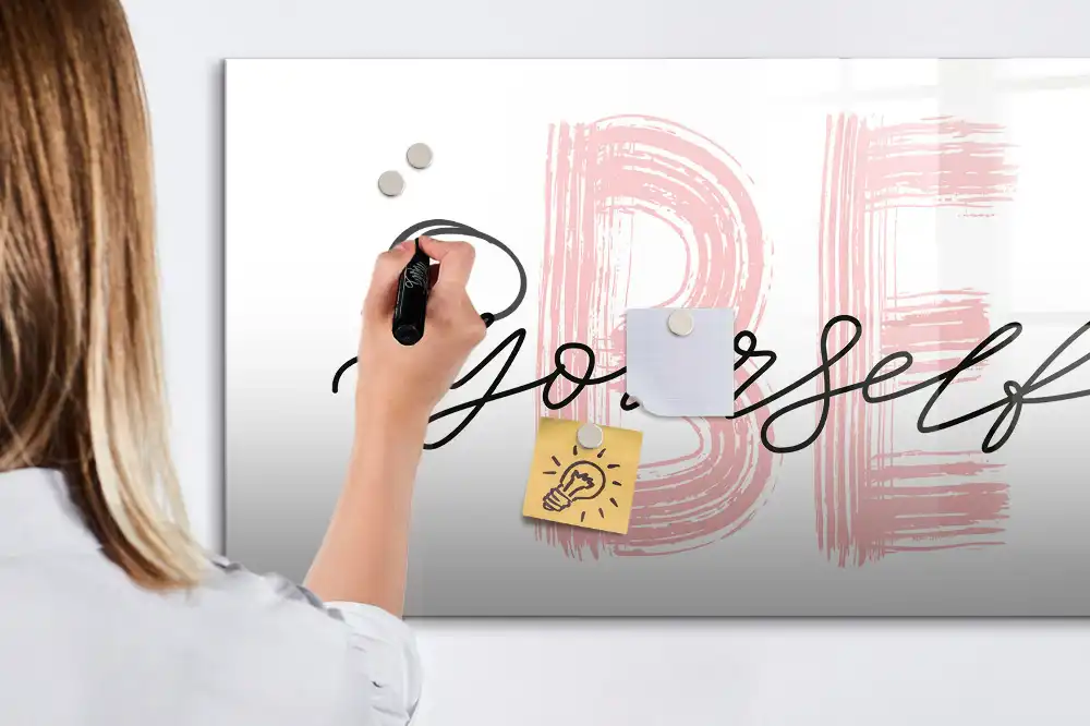 Tableau magnétique à dessiner vivre en harmonie avec soi-même