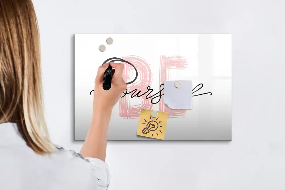 Tableau magnétique à dessiner vivre en harmonie avec soi-même