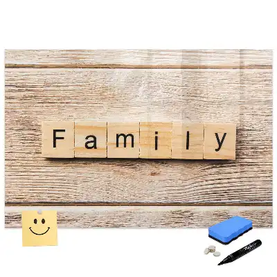 Tableau magnétique pour écriture et organisation familiale