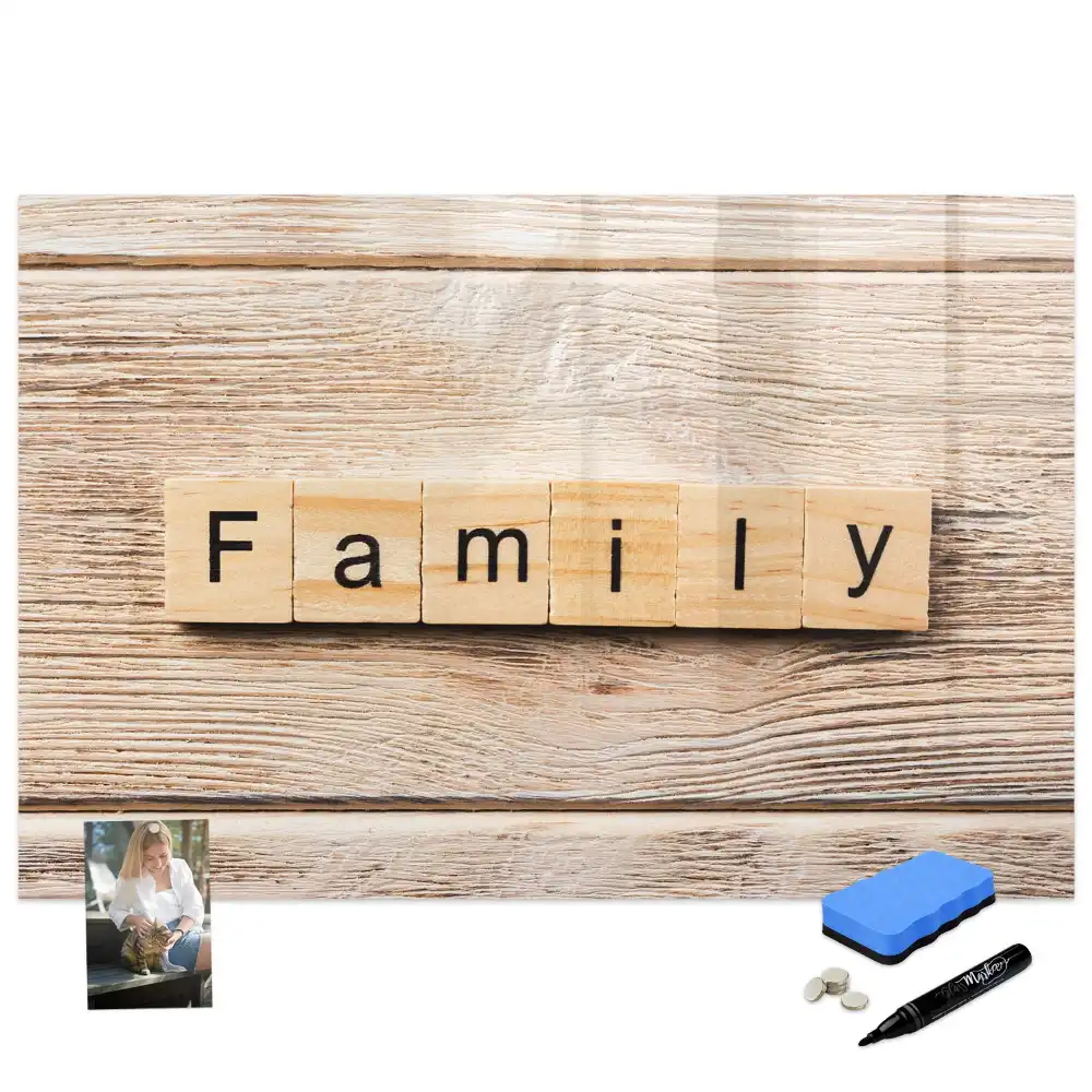 Tableau magnétique pour écriture et organisation familiale