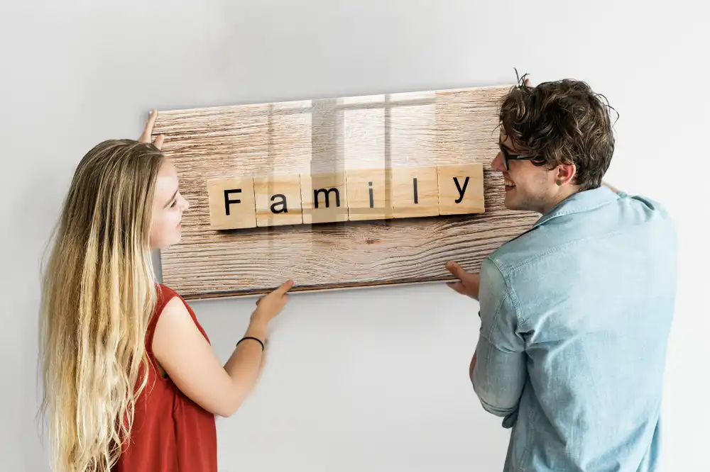 Tableau magnétique pour écriture et organisation familiale